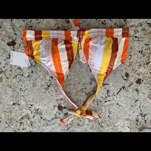 NWT Bikini Top with orange tones